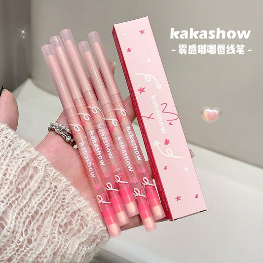 Kakashow Mist Doodle Lip Liner Delicate And Silky Slip Outline Lip Brush Pencil Sharpener Lip Liner