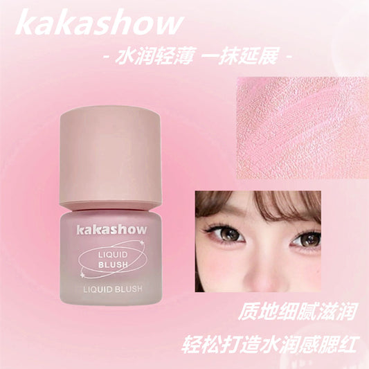 Kakashow Frozen Color Liquid Blush Korean Ceiling Water Light Natural Flush Liquid Texture Seconds Gloss