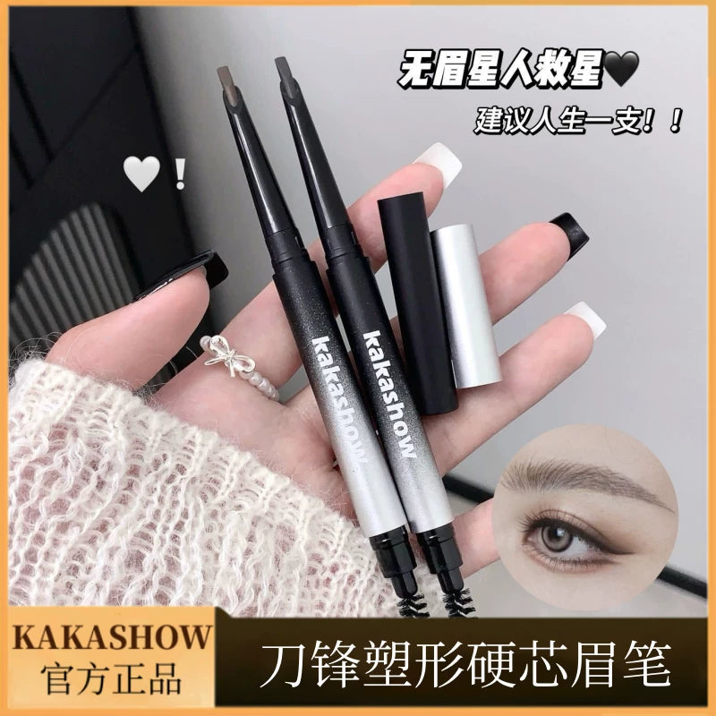 Kakashow Blade Shaping Hard-core Eyebrow Pencil Comes With Eyebrow Brush, Easy To Blend And Dye The Roots, Eyebrow Cream Silky For Students