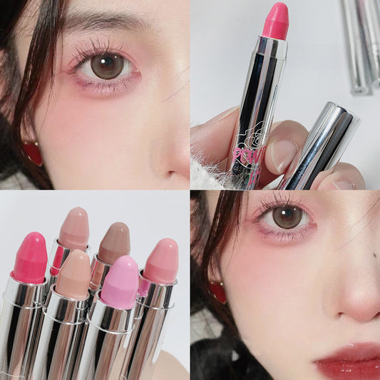 Kakashow Atmosphere Blush Stick Eye And Cheek Dual-use Cream Turn Powder Eye Shadow Stick Easy Blooming Blush Stick Eye Makeup Girl
